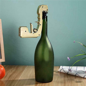 lot 6182 image: Champagne Gun Sprayer Wine Stopper Champagne Dispenser Fountain Bottle Beer Foaming Sprayer