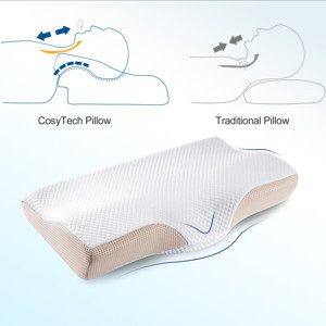 lot 7195 image: CosyTech Cervical Memory Foam Pillows for Sleeping