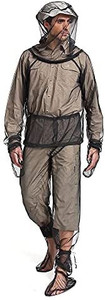 lot 7238 image: Lixada Mesh Suit with Jacket Hood,Mitts & Socks and Storage Sack for Fishing, Hiking, Camping