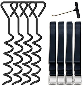 lot 9231 image: Eurmax Trampoline Stakes Heavy Duty Trampoline Parts Corkscrew
