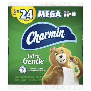 lot 9248 image: Charmin Ultra Gentle Toilet Paper Mega Rolls