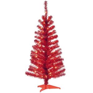 lot 7374 image: National Tree Company Tinsel Artificial Holiday Tree
