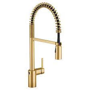 lot 7396 image: Moen Align Pre Rinse Pulldown Kitchen Faucet w MotionSense