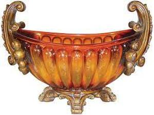 lot 7536 image: Leaf Boat Centerpiece