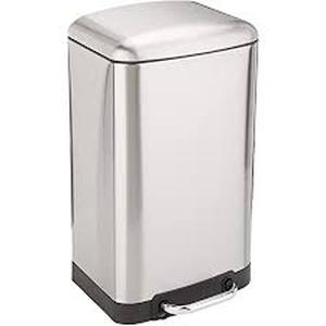 lot 7569 image: AmazonBasics Soft Close Trash Can