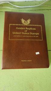 lot 2154 image: Golden Replicas of US States Stamps