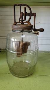 lot 2157 image: Antique Dazey Butter Churn