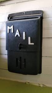 lot 2158 image: Cast Iron Mail Slot