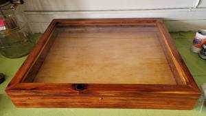 lot 2172 image: Wooden 29 x 24 x 5 Shadow Box