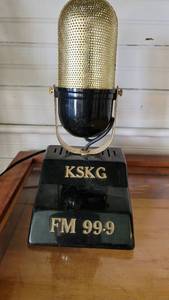 lot 2173 image: KSKG FM 99.9 Microphone Replica- Infact it is a radio