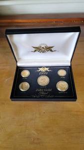 lot 2174 image: 1999 24kt Gold Plated Proof Set