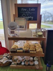 lot 2193 image: Fire Lake Soapary Display - includes Samples