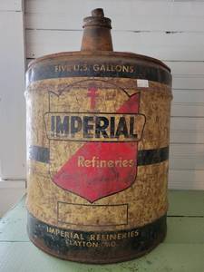 lot 2196 image: Imperial 5 Gallon Gasoline Can