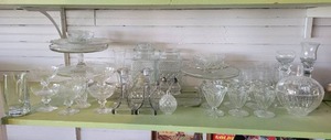 lot 2199 image: Mixed Lot of Glass and Crystal Kitchen Dishes