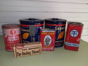 lot 20507 image: Lot of Vintage Collectible Tins