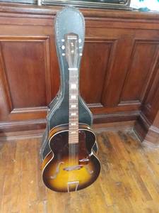 lot 20540 image: Vintage Harmony Master Guitar With Case