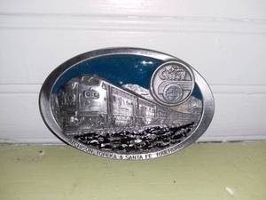 lot 20588 image: Super Chief ATSF Belt Buckle