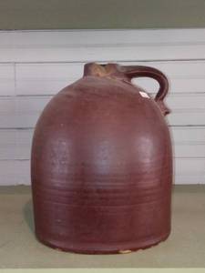lot 33766 image: Primitive Stoneware Crock Jug Some Chips See Pictures