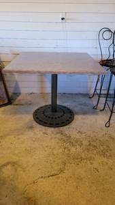 lot 299 image: Fromica Top Table with Iron Base