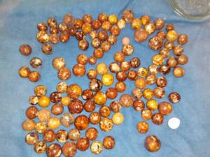 lot 1023 image: Lot of Antique Clay Marbles