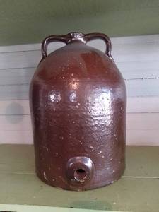 lot 1048 image: Large Salt Glazed Moonshine Jug