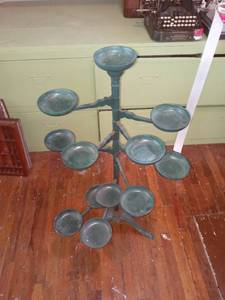lot 33797 image: Antique Victorian Era Swinging Arm Plant Stand