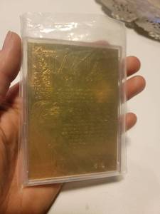 lot 311 image: Princess Diana 23 KT Gold Trading Card