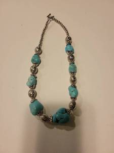 lot 313 image: Sterling and Turquoise Womans Necklace