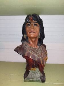 lot 1076 image: Hiawatha Chalk Bust