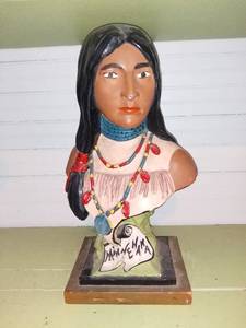 lot 1077 image: Minnehaha Chalk Bust