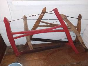 lot 1093 image: 3 Antique Buck Saws