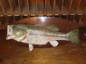 lot 1113 image: Taxidermy Bass