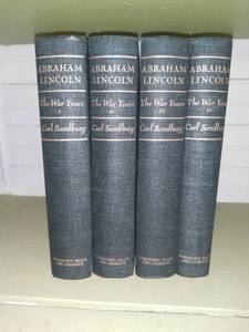 lot 1130 image: Abraham Lincoln The War Years by Carl Sandburg
