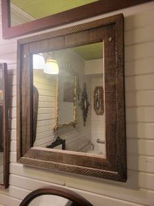lot 1366 image: Driftwood Square Mirror