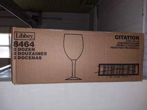 lot 20644 image: Citation Glasses, WineBeer, 8oz, 6 34 Tall, 24Carton