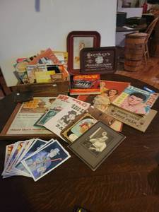 lot 20667 image: Lot of Antique Cook Books , Ephemera and Collectible Tins