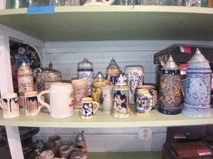 lot 33818 image: Of 17 Assorted Mug And Steins In Various Sizes