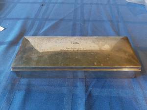 lot 240 image: Sterling Cigarette Box - National Aviation Club 1966