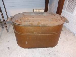 lot 20612 image: Antique Revere Copper Boiler