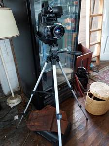 lot 67007 image: Sears and Roebuck VHS Video Camera on Tripod