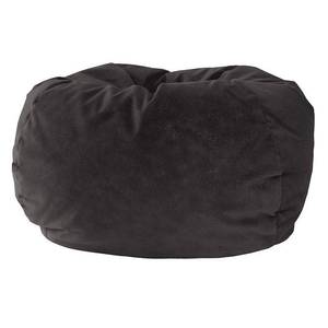 lot 4267 image: Gold Medal Micro-Fiber Suede Bean Bag Chair - Black