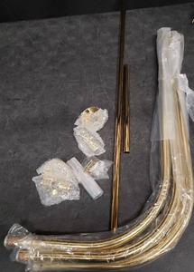 lot 4279 image: Curved Shower Rod Set