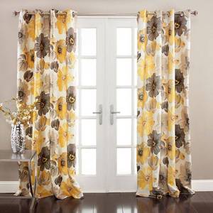 lot 4297 image: Leah Floral 52 x 84 Curtain Set