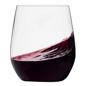 lot 4333 image: 48 Pack Plastic Stemless Wine Glasses Disposable 12 Oz Clear Plastic Wine Cups Shatterproof Recyclable and BPA-Free