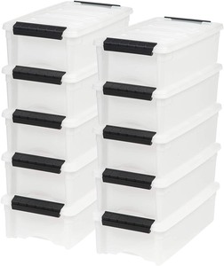 lot 4285 image: Set Of 10 Small Storage Totes