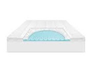 lot 4337 image: Slumber Max Hybrid 4 Gel Memory Foam And Lux Fiber Topper