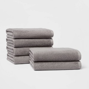 lot 4352 image: ROOM ESSENTIALS mist gray Bath Towels, 27 x 52