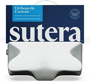 lot 4354 image: Sutera Contour Memory Foam Pillow for Neck Pain Orthopedic