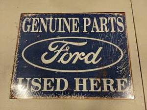 lot 8128 image: Ford Genuine Parts Sign