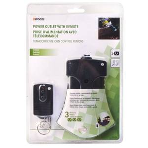 lot 8133 image: Woods 59748 Woods Outdoor Wireless Remote, 3-Outlet